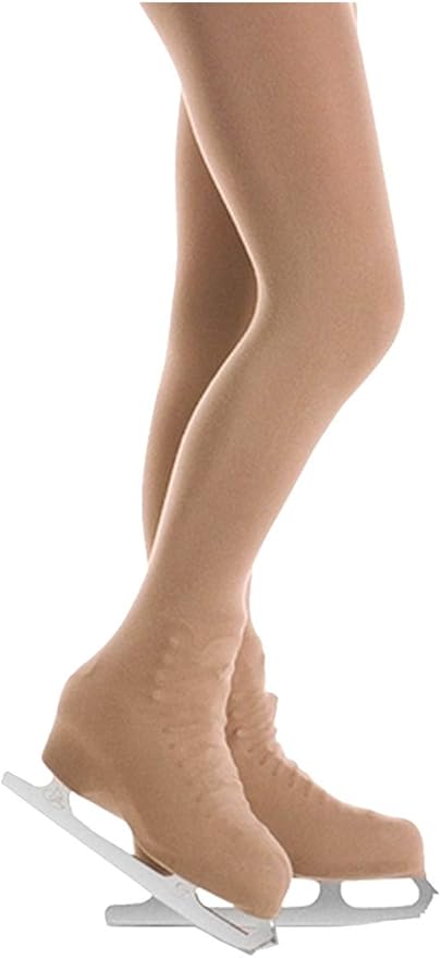 Mallas de Patinaje Artístico Mondor 3396 Naturals Over the Boot con Velcro para Dama